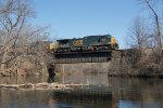 CSXT 470 Leads M426 at Messalonskee Stream